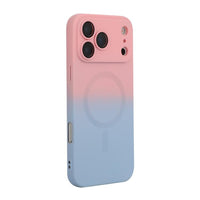 ENKAY Apple iPhone MagSafe Rainbow Gradient Silicone Phone Case