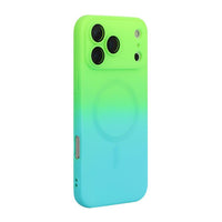 ENKAY Apple iPhone MagSafe Rainbow Gradient Silicone Phone Case