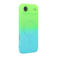ENKAY Apple iPhone MagSafe Rainbow Gradient Silicone Phone Case