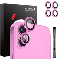 NORTHJO Apple iPhone 2 Sets Metal Camera Lens Protector 4pcs