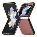 JUNSUNMAY Samsung Galaxy Z Flip Leather Texture Phone Case