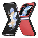 JUNSUNMAY Samsung Galaxy Z Flip Leather Texture Phone Case