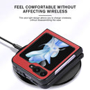 JUNSUNMAY Samsung Galaxy Z Flip Leather Texture Phone Case