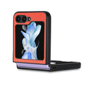 JUNSUNMAY Samsung Galaxy Z Flip Leather Texture Phone Case