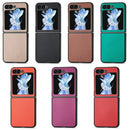 JUNSUNMAY Samsung Galaxy Z Flip Leather Texture Phone Case
