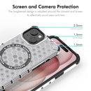 ENKAY Hat-Prince Honeycomb MagSafe Shockproof Phone Case with Large Arc Edge Film, For iPhone 14 Plus, For iPhone 14, For iPhone 14 Pro, For iPhone 14 Pro Max