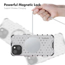 ENKAY Hat-Prince Honeycomb MagSafe Shockproof Phone Case with Large Arc Edge Film, For iPhone 14 Plus, For iPhone 14, For iPhone 14 Pro, For iPhone 14 Pro Max