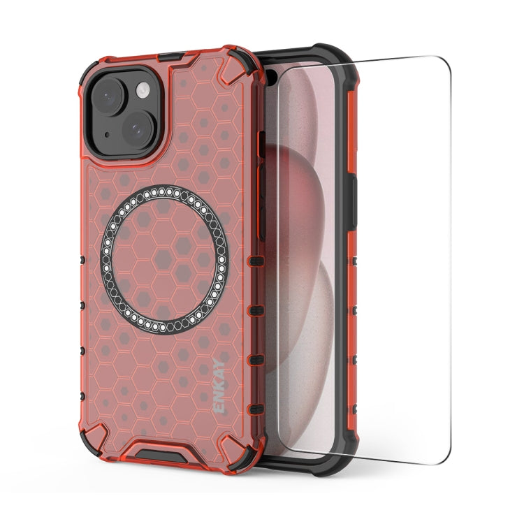 ENKAY Apple iPhone Honeycomb MagSafe Shockproof Phone Case
