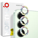 NORTHJO 1 Set Camera Lens Protector Glitter Metal Ring Film, For Samsung Galaxy S25 5G, For Samsung Galaxy S25+ 5G, For Samsung Galaxy S25 Ultra 5G
