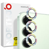 NORTHJO 1 Set Camera Lens Protector Glitter Metal Ring Film, For Samsung Galaxy S25 5G, For Samsung Galaxy S25+ 5G, For Samsung Galaxy S25 Ultra 5G