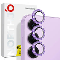 NORTHJO 1 Set Camera Lens Protector Glitter Metal Ring Film, For Samsung Galaxy S25 5G, For Samsung Galaxy S25+ 5G, For Samsung Galaxy S25 Ultra 5G