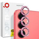 NORTHJO 1 Set Camera Lens Protector Glitter Metal Ring Film, For Samsung Galaxy S25 5G, For Samsung Galaxy S25+ 5G, For Samsung Galaxy S25 Ultra 5G