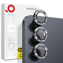 NORTHJO 1 Set Camera Lens Protector Glitter Metal Ring Film, For Samsung Galaxy S25 5G, For Samsung Galaxy S25+ 5G, For Samsung Galaxy S25 Ultra 5G