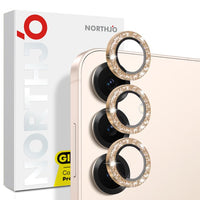 NORTHJO 1 Set Camera Lens Protector Glitter Metal Ring Film, For Samsung Galaxy S25 5G, For Samsung Galaxy S25+ 5G, For Samsung Galaxy S25 Ultra 5G
