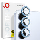 NORTHJO 1 Set Camera Lens Protector Glitter Metal Ring Film, For Samsung Galaxy S25 5G, For Samsung Galaxy S25+ 5G, For Samsung Galaxy S25 Ultra 5G