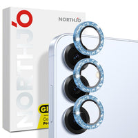 NORTHJO 1 Set Camera Lens Protector Glitter Metal Ring Film, For Samsung Galaxy S25 5G, For Samsung Galaxy S25+ 5G, For Samsung Galaxy S25 Ultra 5G