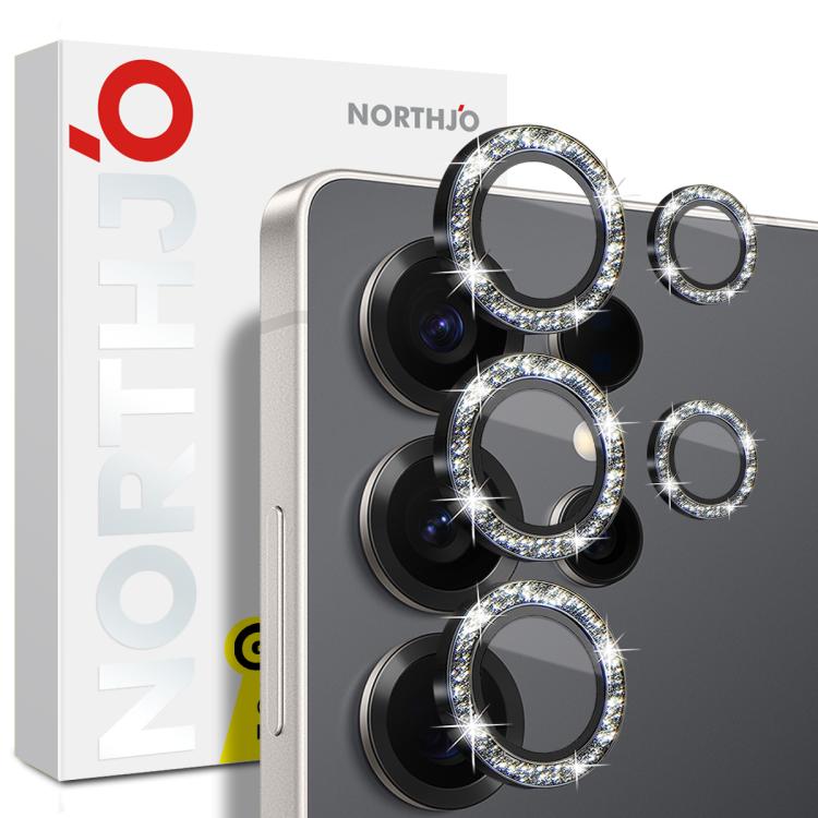 NORTHJO Samsung Galaxy Metal Glitter Ring Camera Lens Protector