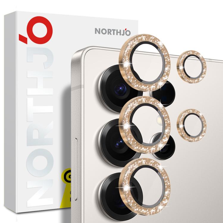 NORTHJO Samsung Galaxy Metal Glitter Ring Camera Lens Protector