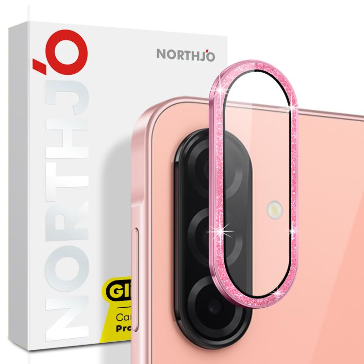NORTHJO 1 Set Camera Lens Protector Glitter Metal Ring Film, For Samsung Galaxy S25 5G, For Samsung Galaxy S25+ 5G, For Samsung Galaxy S25 Ultra 5G