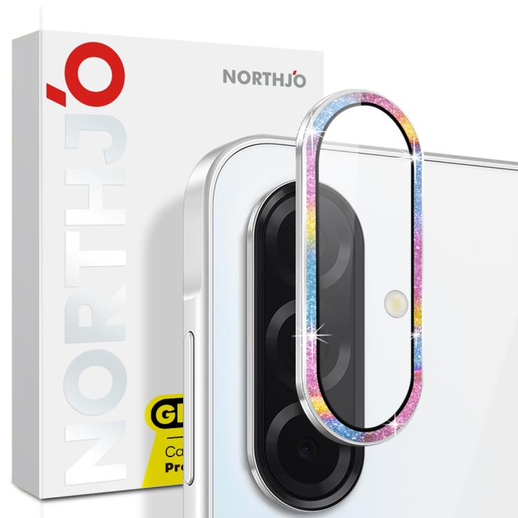 NORTHJO 1 Set Camera Lens Protector Glitter Metal Ring Film, For Samsung Galaxy A36 5G / A56 5G