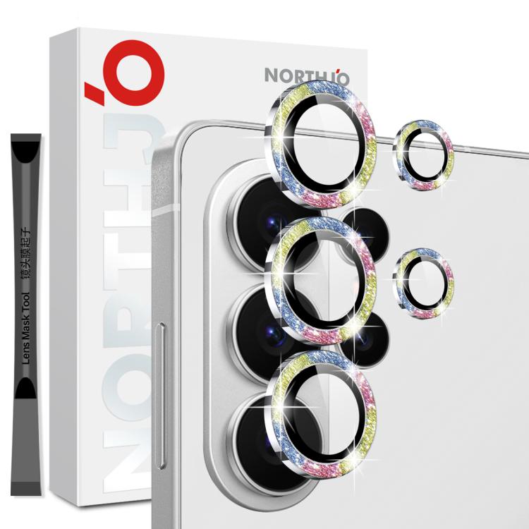 NORTHJO Samsung Galaxy Metal Glitter Ring Camera Lens Protector